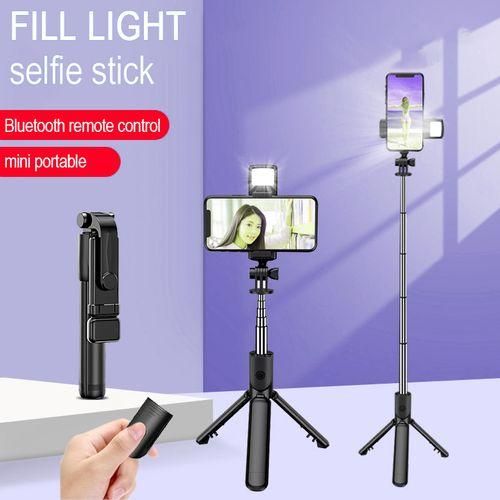 Selfie Stick Tripod + Fill Light + Shutter Remote BLACK Item | Buy Selfie Stick Tripod + Fill Light + Shutter Remote BLACK | SPOP Enterprise Global